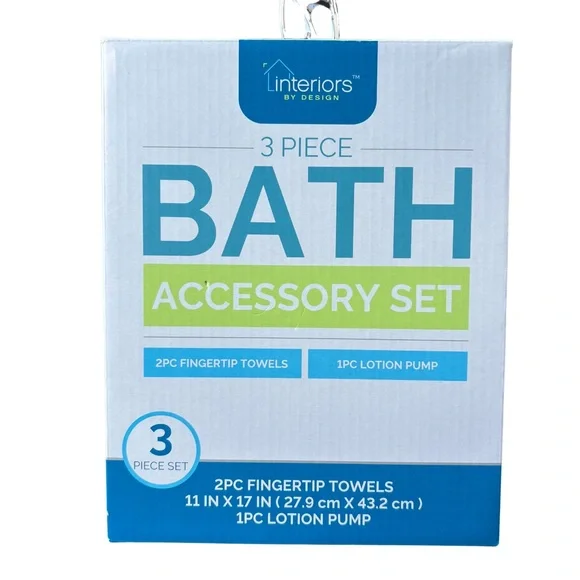 Black and Silver Bath Accessories Set with Eiffel Tower Design Ooh Lala - Picture 3 of 3